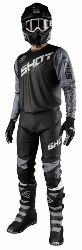 Мотоштаны Shot Racing Slam Line Grey