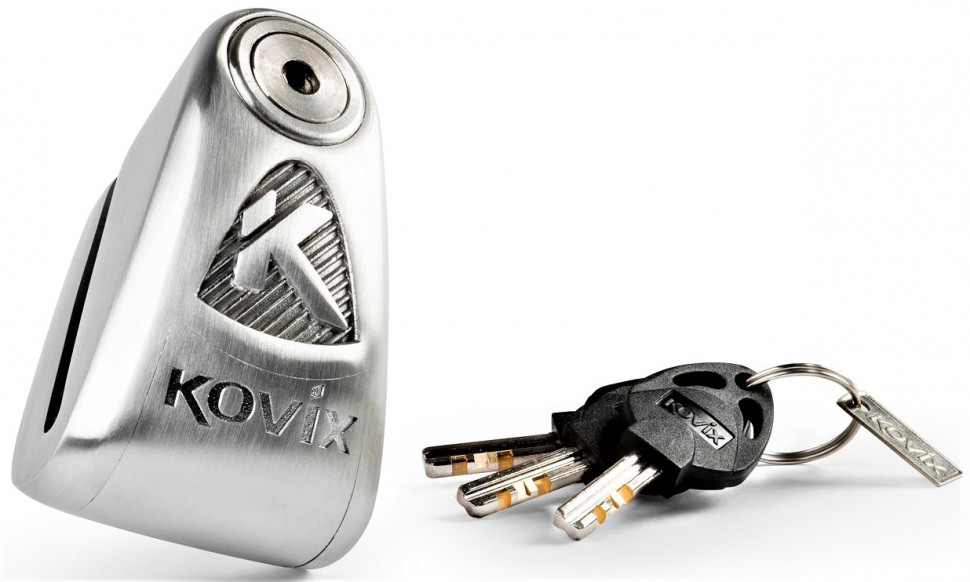 Мотозамок с сигнализацией Kovix KAL14 Stainless Steel (KAL14 SS)