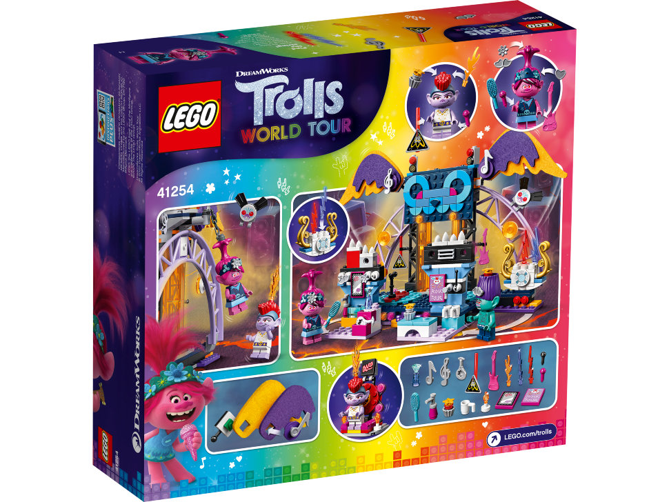 Конструктор Lego Trolls: концерт в городе Рок-на-Вулкане (41254)