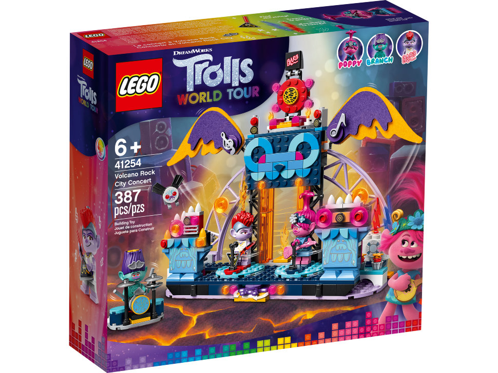 Конструктор Lego Trolls: концерт в городе Рок-на-Вулкане (41254)