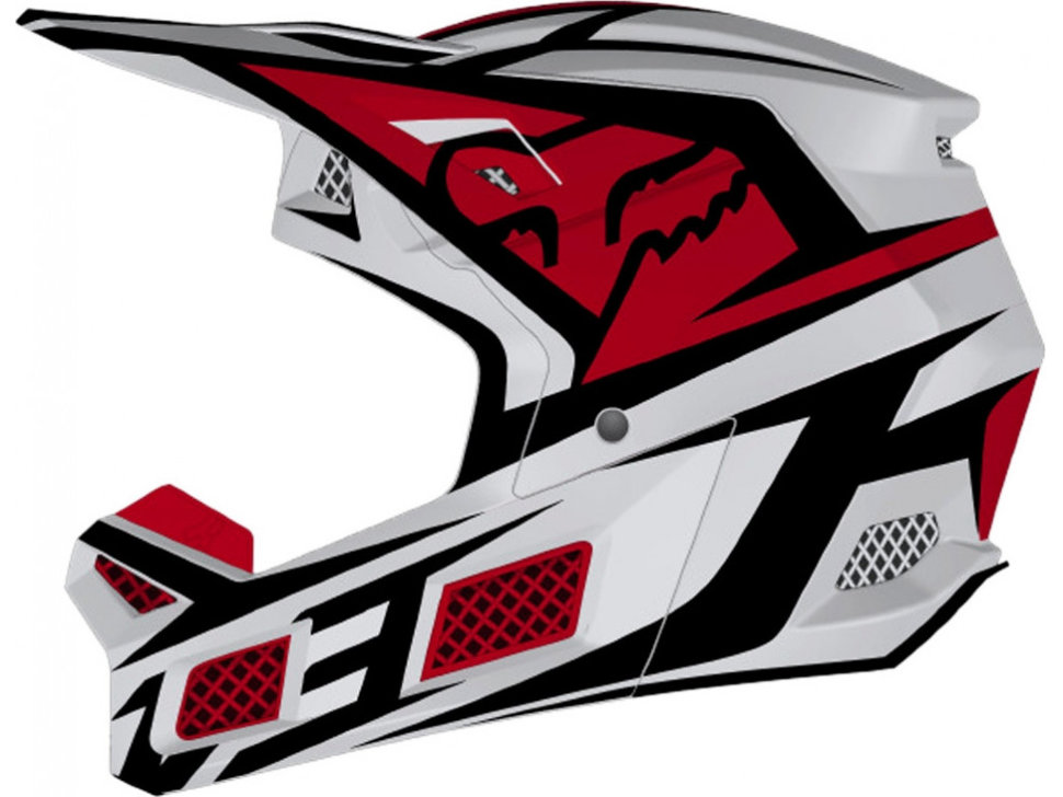 Мотошлем Fox V3 Idol Helmet Light Grey