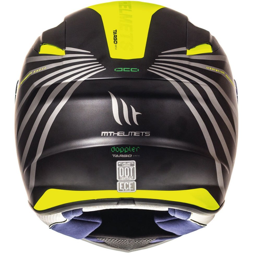 Мотошлем MT Helmets Targo Doppler Black/Yellow