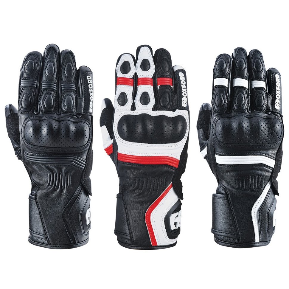 Мотоперчатки шкіряні Oxford RP-5 2.0 MS Glove White /Black /Red