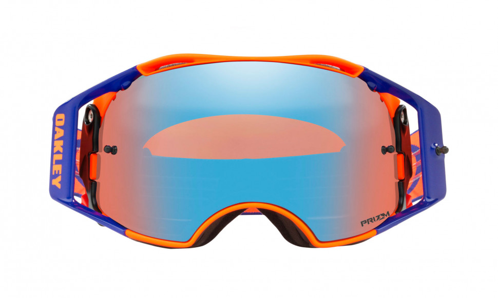 Мото очки Oakley Airbrake MX/ Flo Orange Blue/ Prizm (OO7046-61)