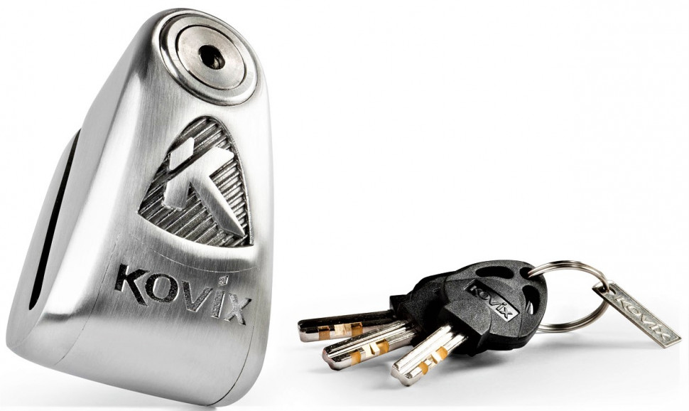 Мотозамок с сигнализацией Kovix KAL10 Stainless Steel (KAL10 SS)