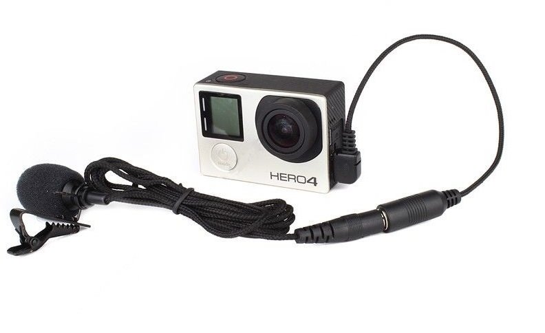 Микрофон петличка + адаптер для GoPro 3\3+\4