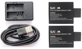 Набір SJCAM Batteries with Dual-slot Charger for SJCAM SJ4000, SJ5000