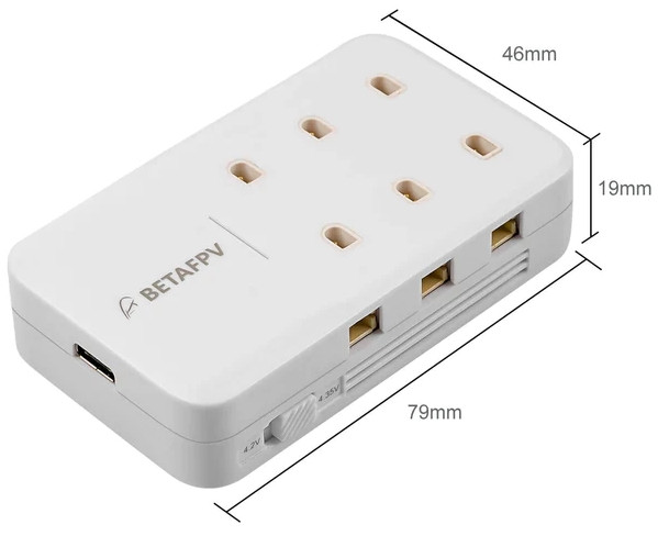 Зарядное устройство на 6 портов 1S и адаптер BetaFPV