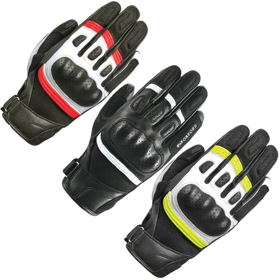 Мотоперчатки Oxford RP-6S MS Glove Black /Red /White