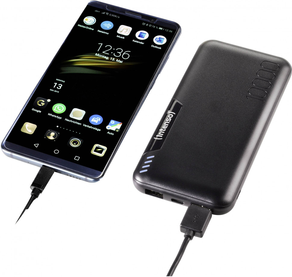 Універсальна мобільна батарея Intenso P10000 10000 mAh Black (PB930289)