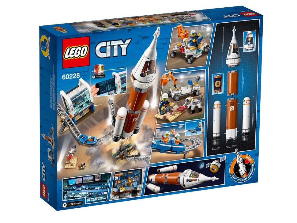 Конструктор Lego City: ракета для запуска в далекий космос и пульт управления запуском (60228)