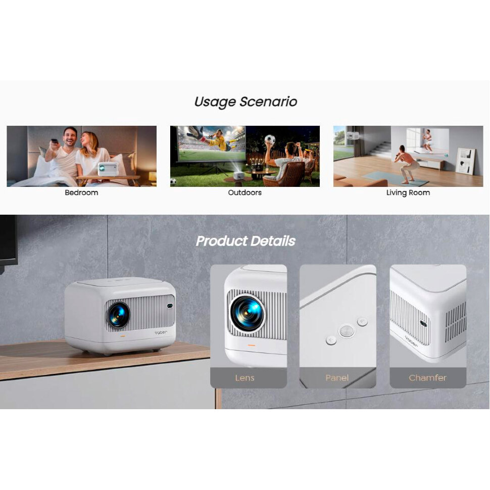 Проектор портативний YABER L1 FullHD (Yaber-L1)