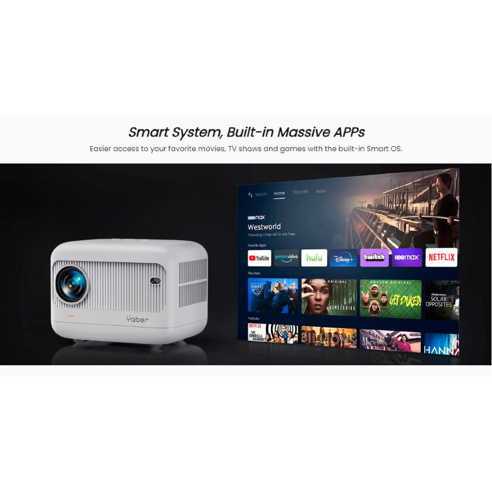 Проектор портативний YABER L1 FullHD (Yaber-L1)