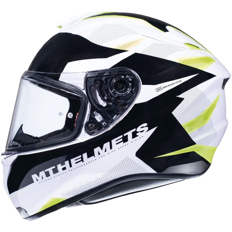 Мотошлем MT Helmets Targo Enjoy White/Black/Yellow