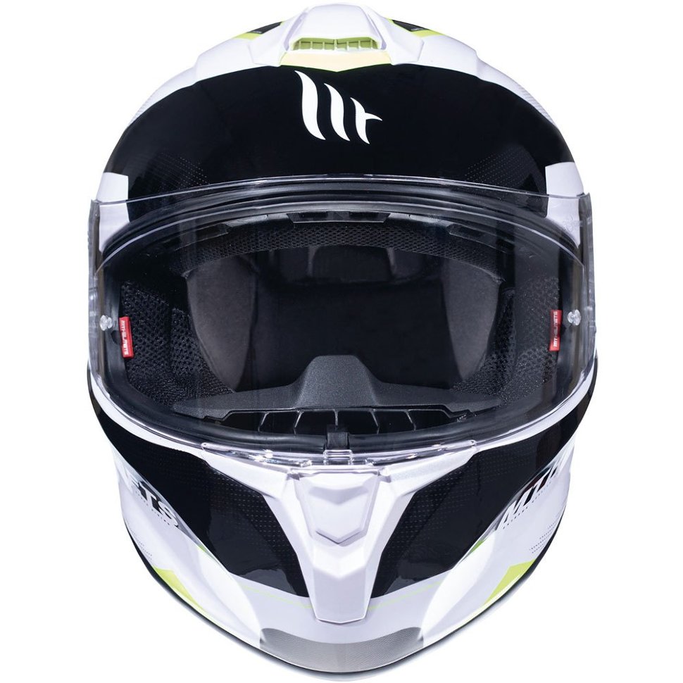 Мотошлем MT Helmets Targo Enjoy White/Black/Yellow