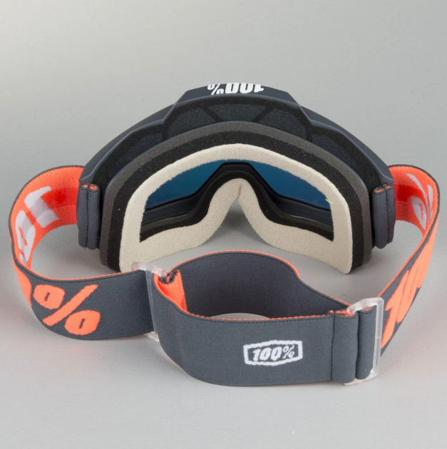 Мото очки 100% Accuri Matte Gunmetal Mirror Lens Red (50210-025-02)