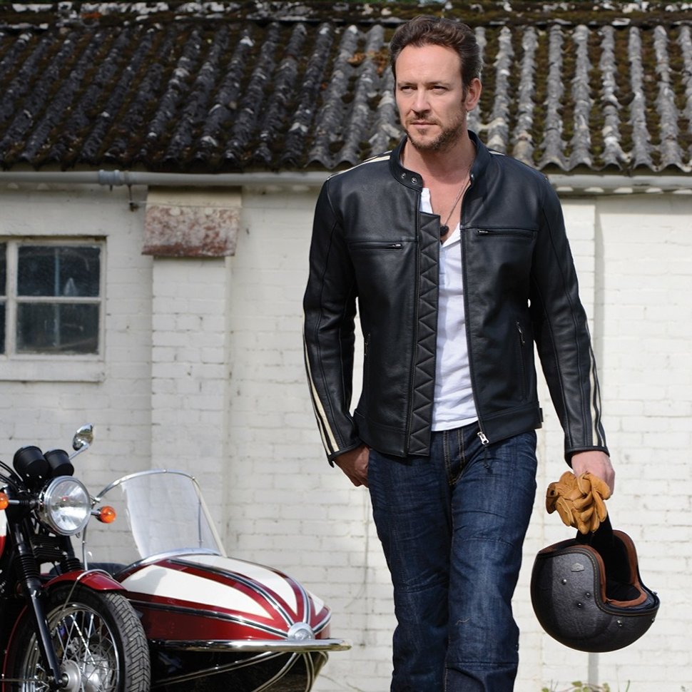 Мотокуртка мужская Oxford Bladon MS Leather Jacket Black