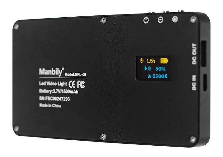 Компактный LED свет Ulanzi Manbily MFL-06 со встроенным аккумулятором (1529)