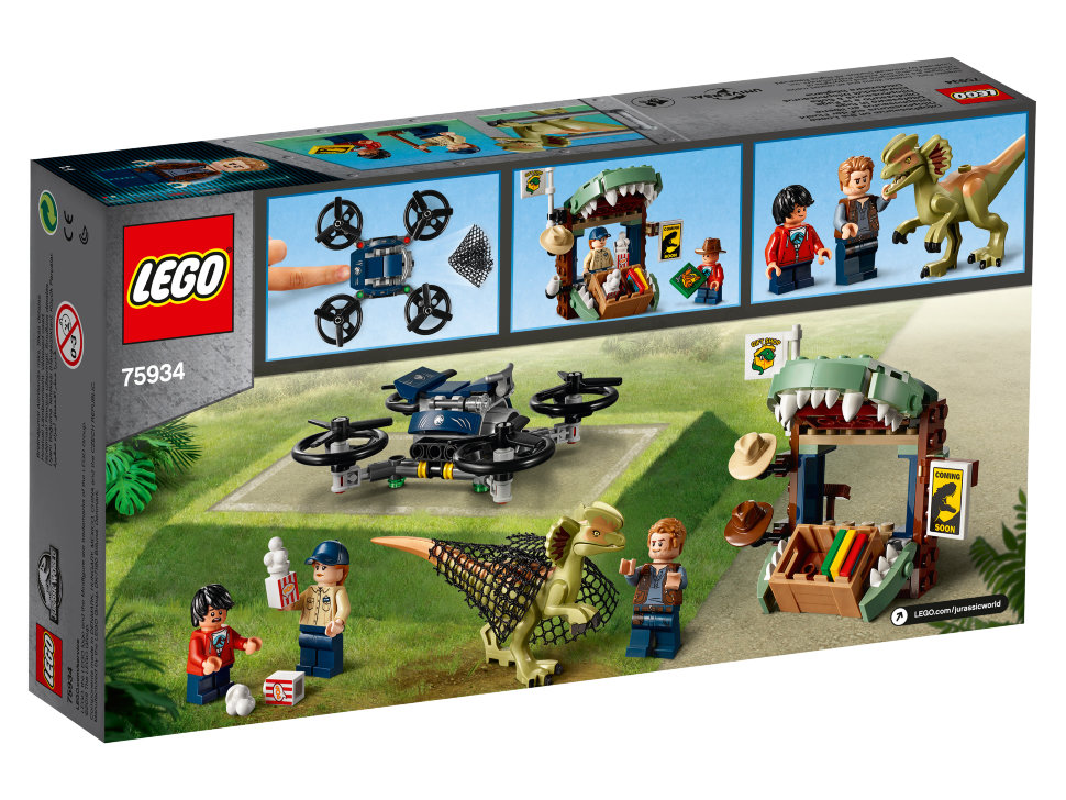 Конструктор Lego Jurassic World: побег дилофозавра (75934)