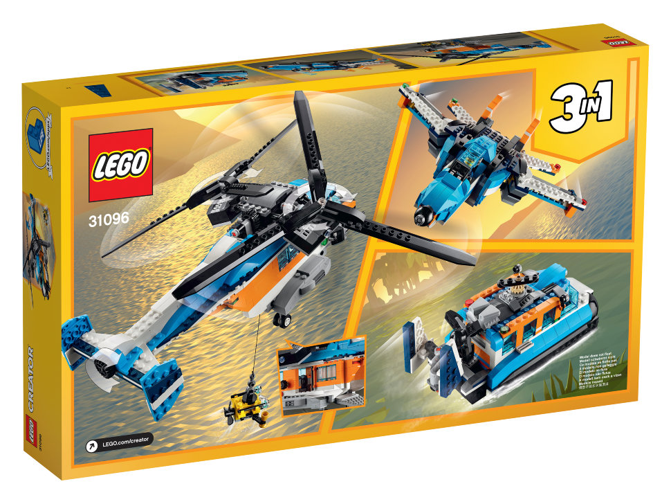 Конструктор Lego Creator: Двухроторный вертолёт (31096)