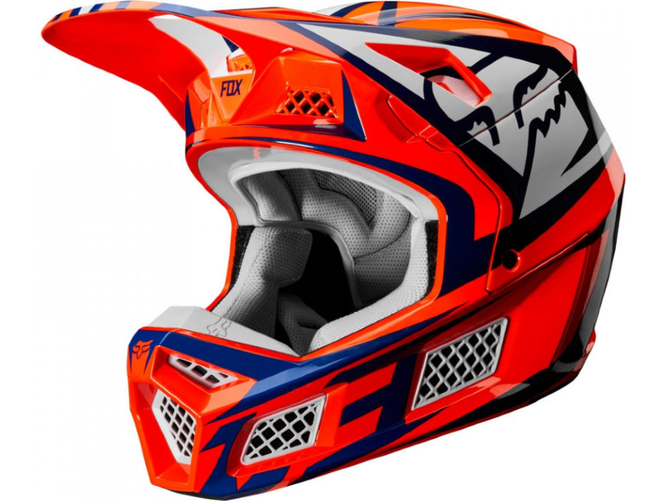 Мотошлем Fox V3 Idol Helmet Orange