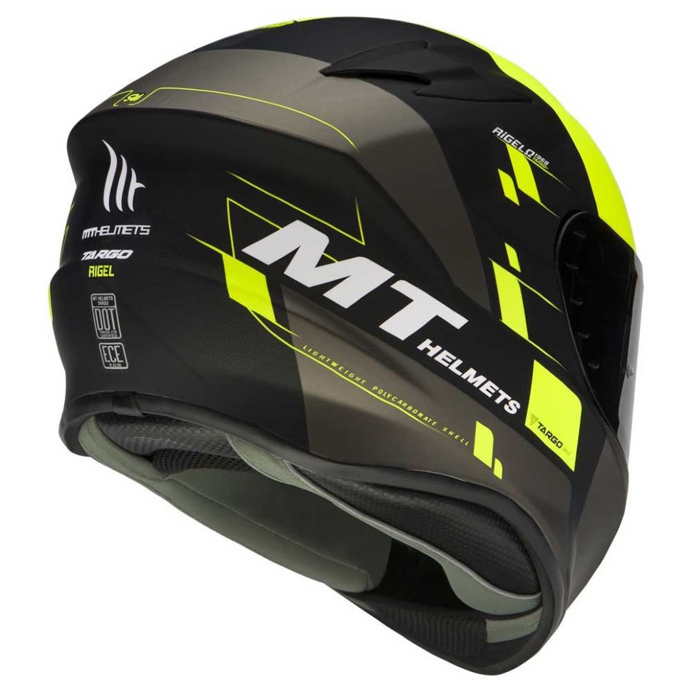 Мотошлем MT Helmets Targo Rigel Yellow/Black/Brown