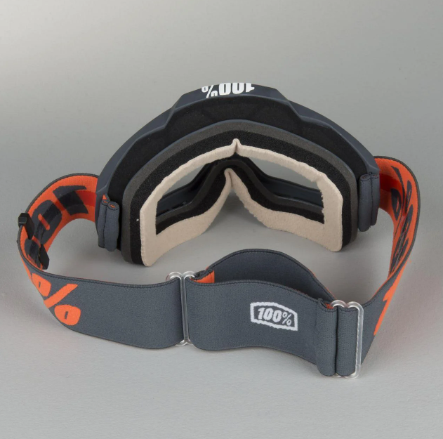 Мото очки 100% Accuri Matte Gunmetal Clear Lens (50200-025-02)