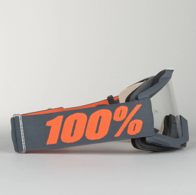 Мото очки 100% Accuri Matte Gunmetal Clear Lens (50200-025-02)