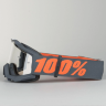 Мото очки 100% Accuri Matte Gunmetal Clear Lens (50200-025-02)
