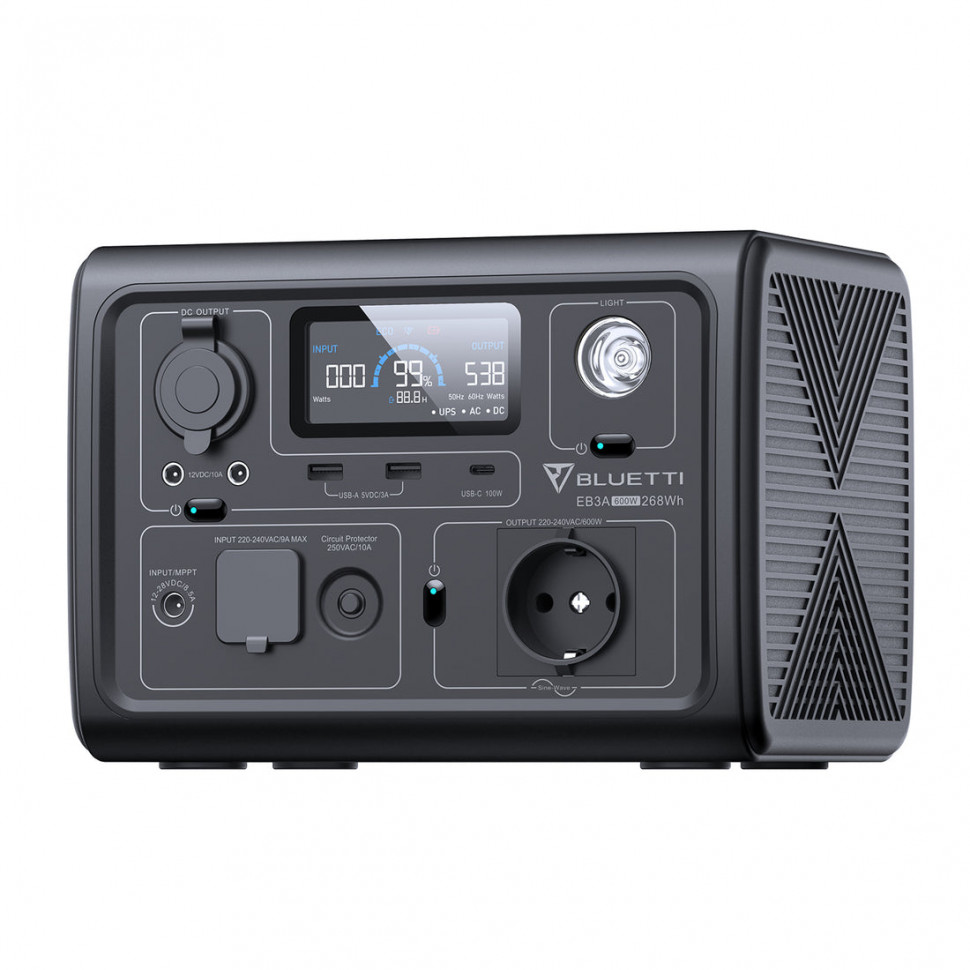 Портативная станция BLUETTI PowerOak EB3A (268 Вт·ч / 600 Вт)