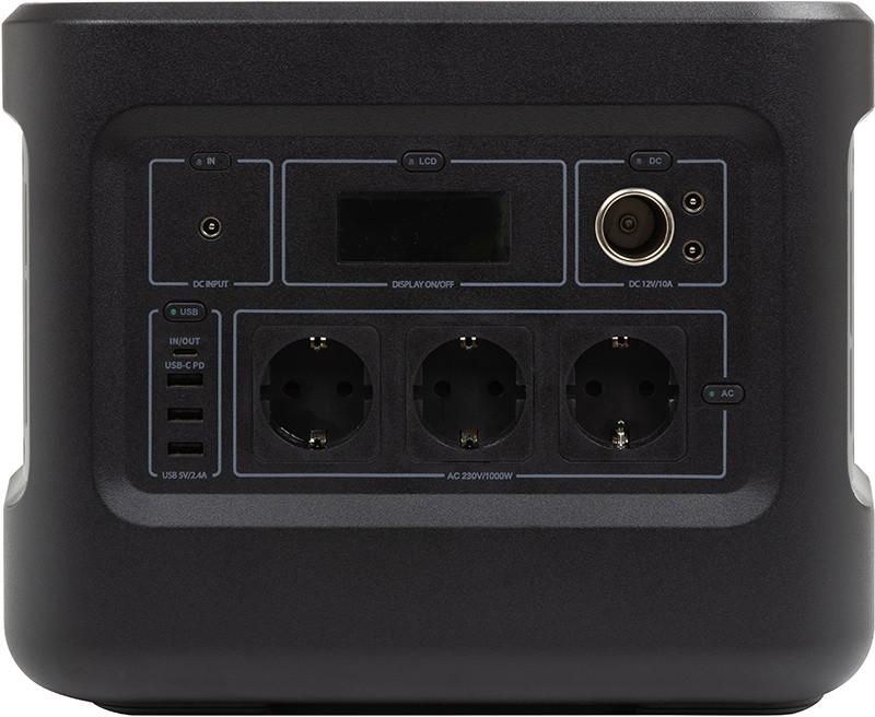 Зарядная станция PowerPlant 1000W (PB930524) (1048 Вт·ч / 1000 Вт)