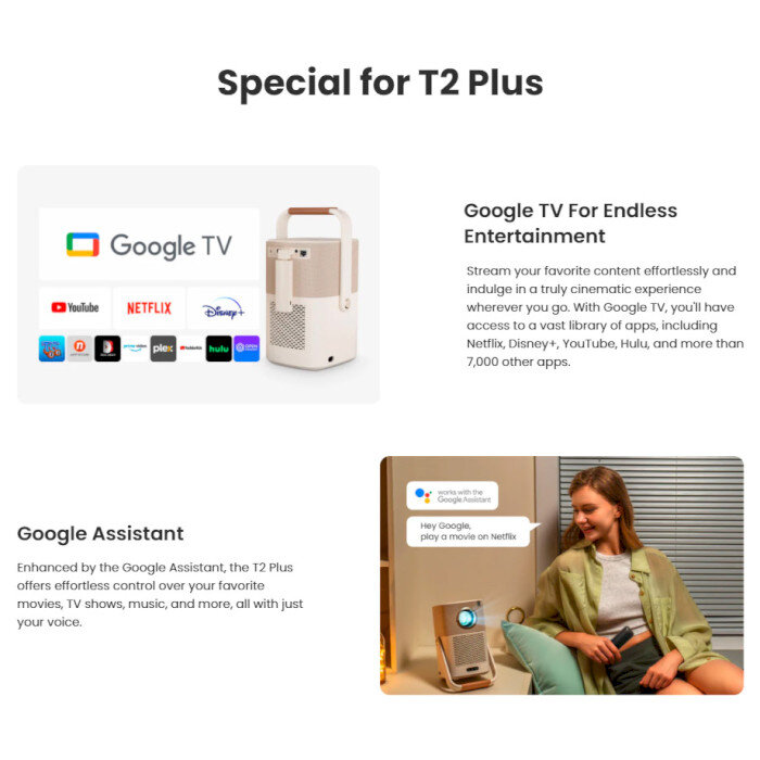 Проектор портативний YABER T2 Plus FullHD (Yaber-T2-Plus)