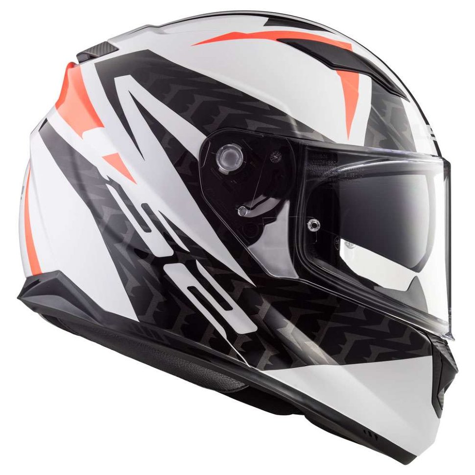 Мотошлем LS2 FF320 Stream Evo Commander White/Black/Red