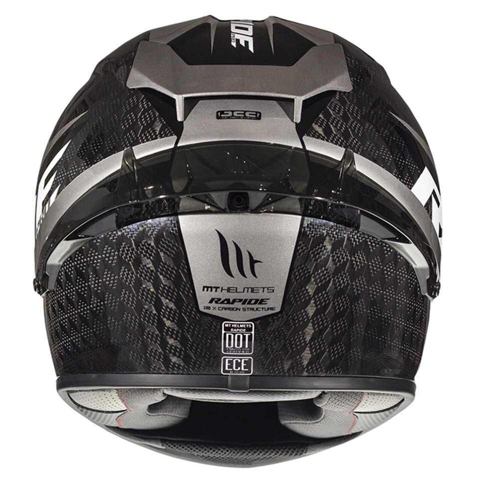 Мотошлем MT Helmets Rapide Pro Carbon Gloss Grey