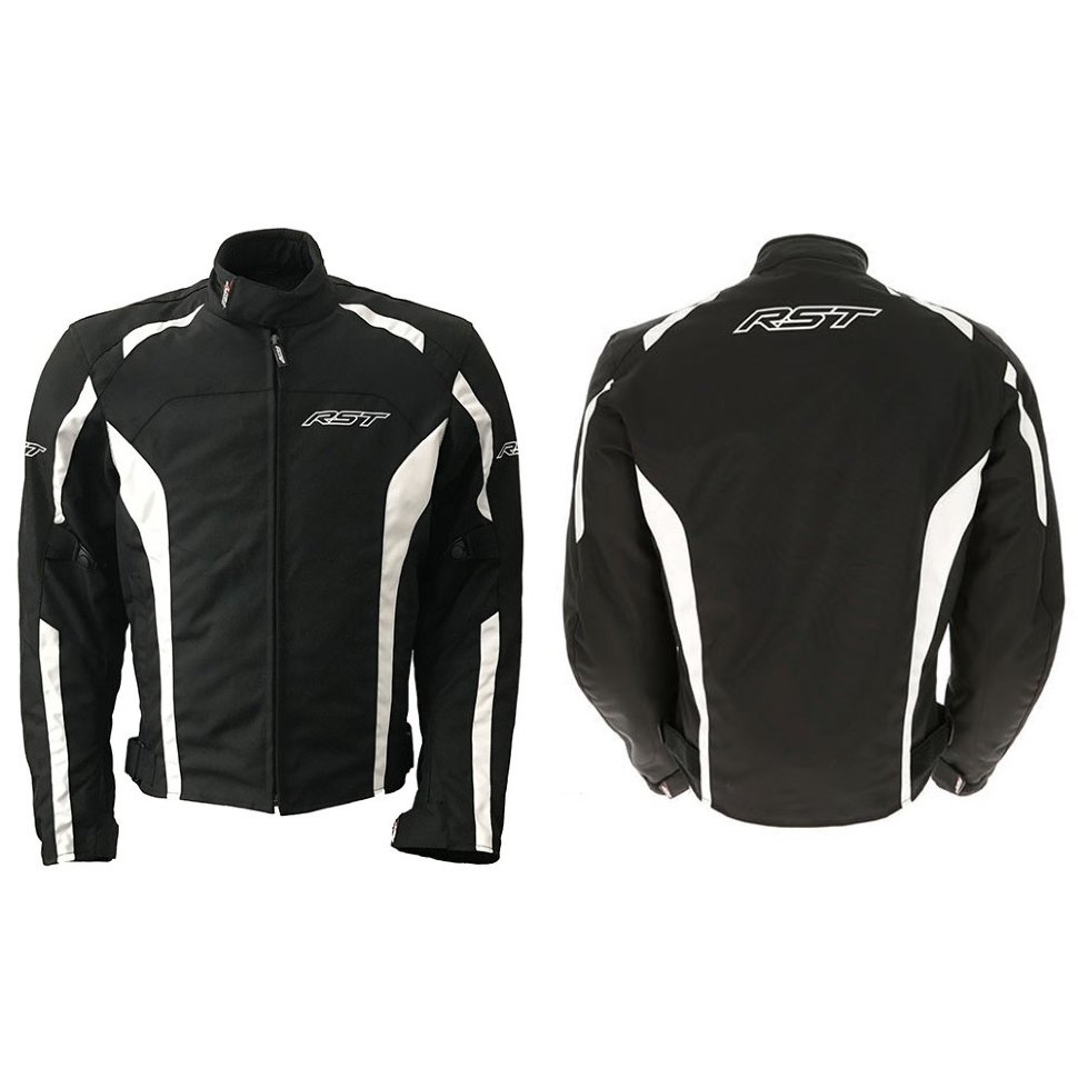 Мотокуртка чоловіча RST 102072 Rider CE Mens Textile Jacket Black /White