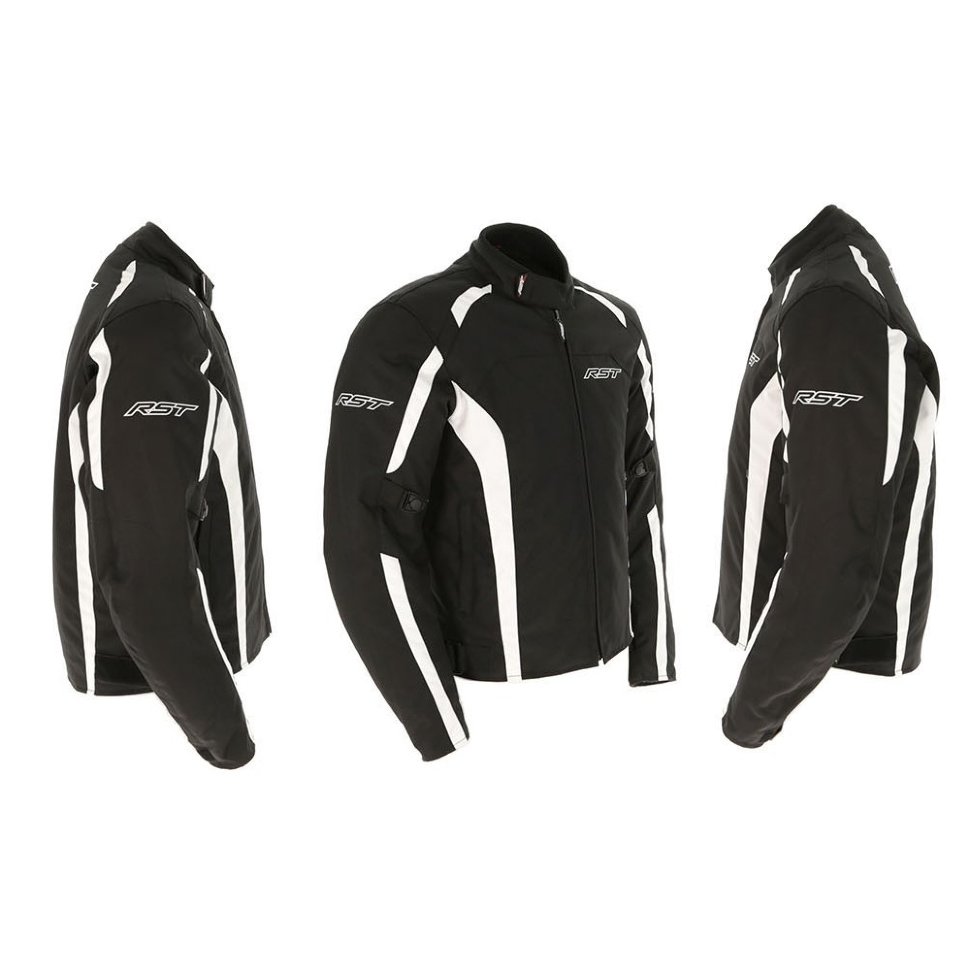Мотокуртка чоловіча RST 102072 Rider CE Mens Textile Jacket Black /White