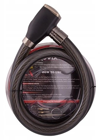 Противоугонный трос с замком Kovix KWL24-110 Black трос большой (KWL24-110 BLK)