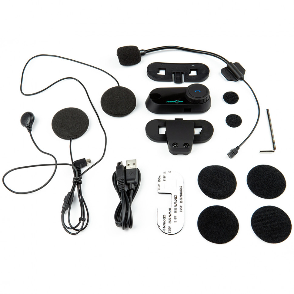 Мотогарнитура FreedConn T-COM-VB c FM радио Dual Pack