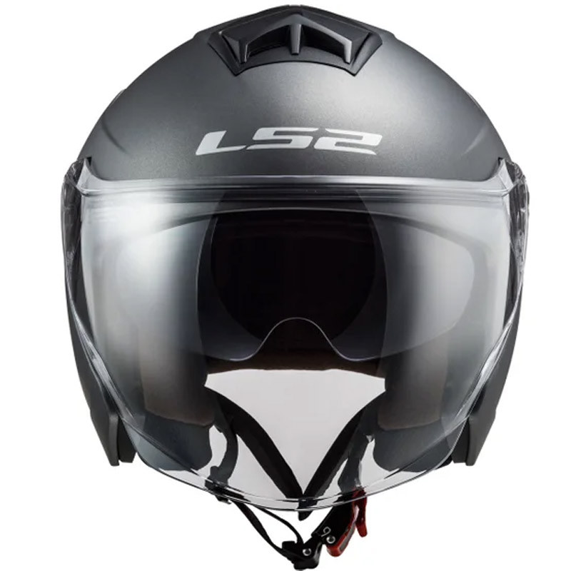 Мотошлем LS2 OF573 Twister II Single Mono Matt Titanium