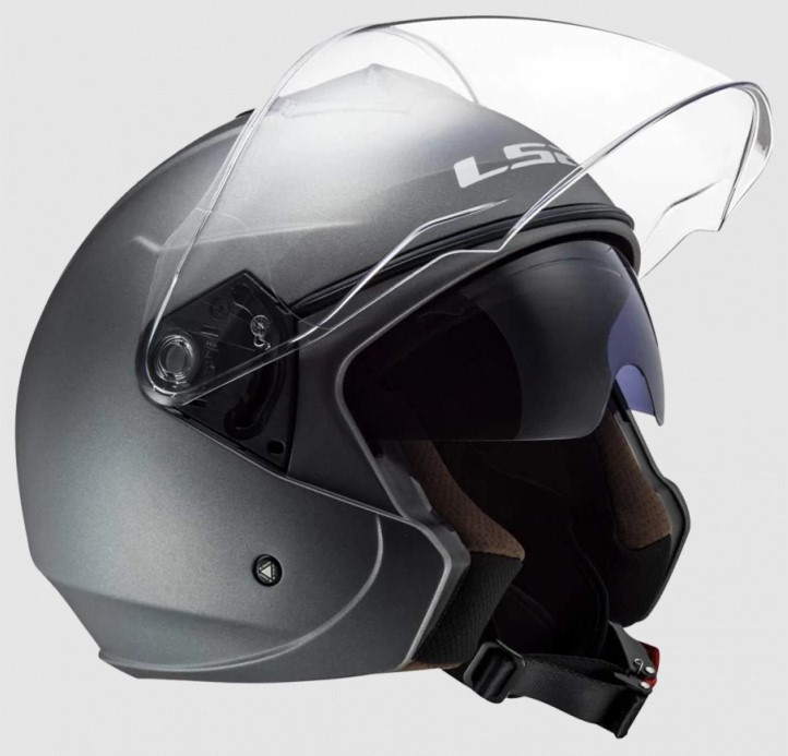 Мотошлем LS2 OF573 Twister II Single Mono Matt Titanium