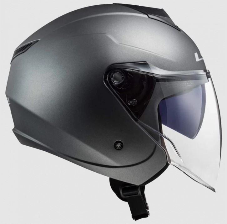 Мотошлем LS2 OF573 Twister II Single Mono Matt Titanium