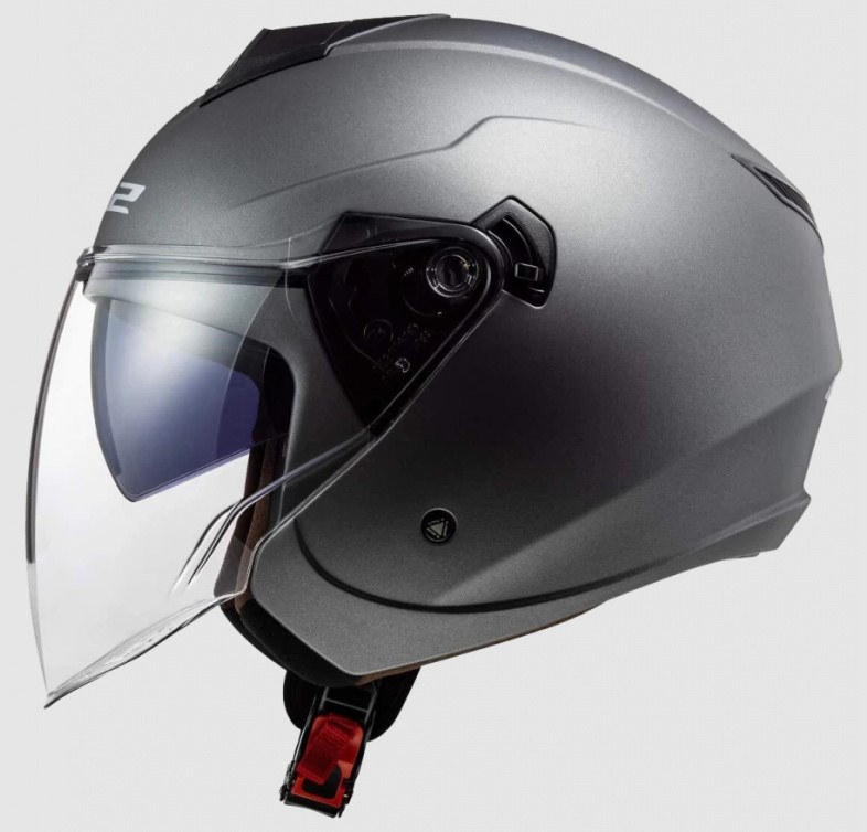 Мотошлем LS2 OF573 Twister II Single Mono Matt Titanium