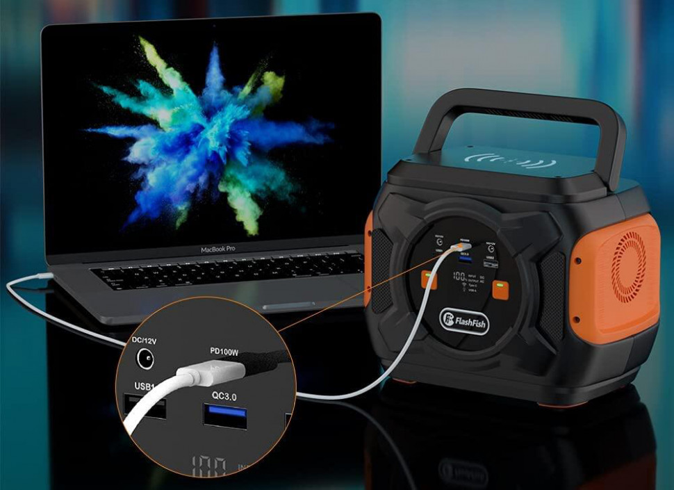 Зарядная станция Flashfish Portable Power Station A301 (FFA301) (292 Вт·ч / 320 Вт)