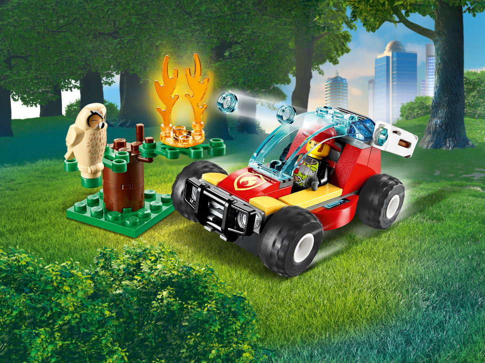 Конструктор Lego City: лесные пожарные (60247)