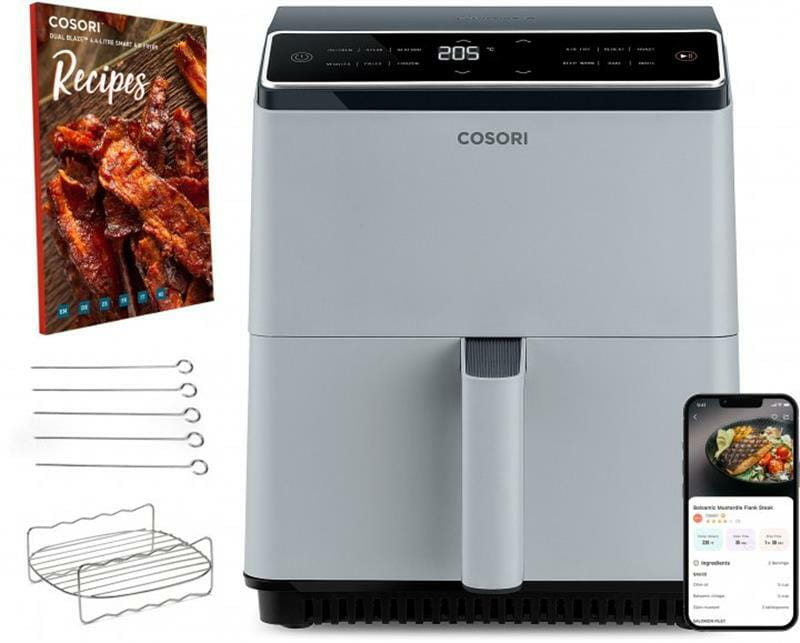 Мультипечь Cosori Smart Dual Blaze Chef Edition 6,4л, CAF-P583S-AEUR (KAAPAFCSSEU0079Y)