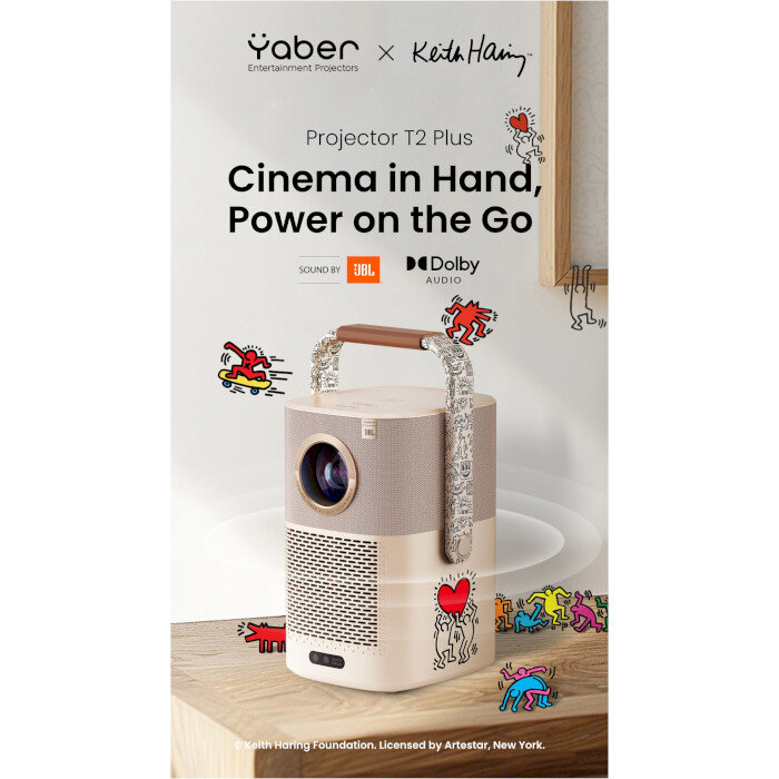 Проектор портативний YABER T2 Plus Keith Haring Special Edition (Yaber-T2-Plus-limited)