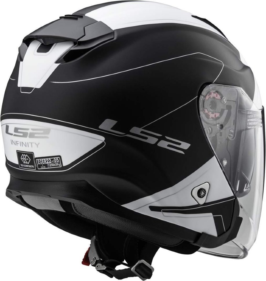 Мотошлем LS2 OF521 Infinity Beyond  Matt Black/White