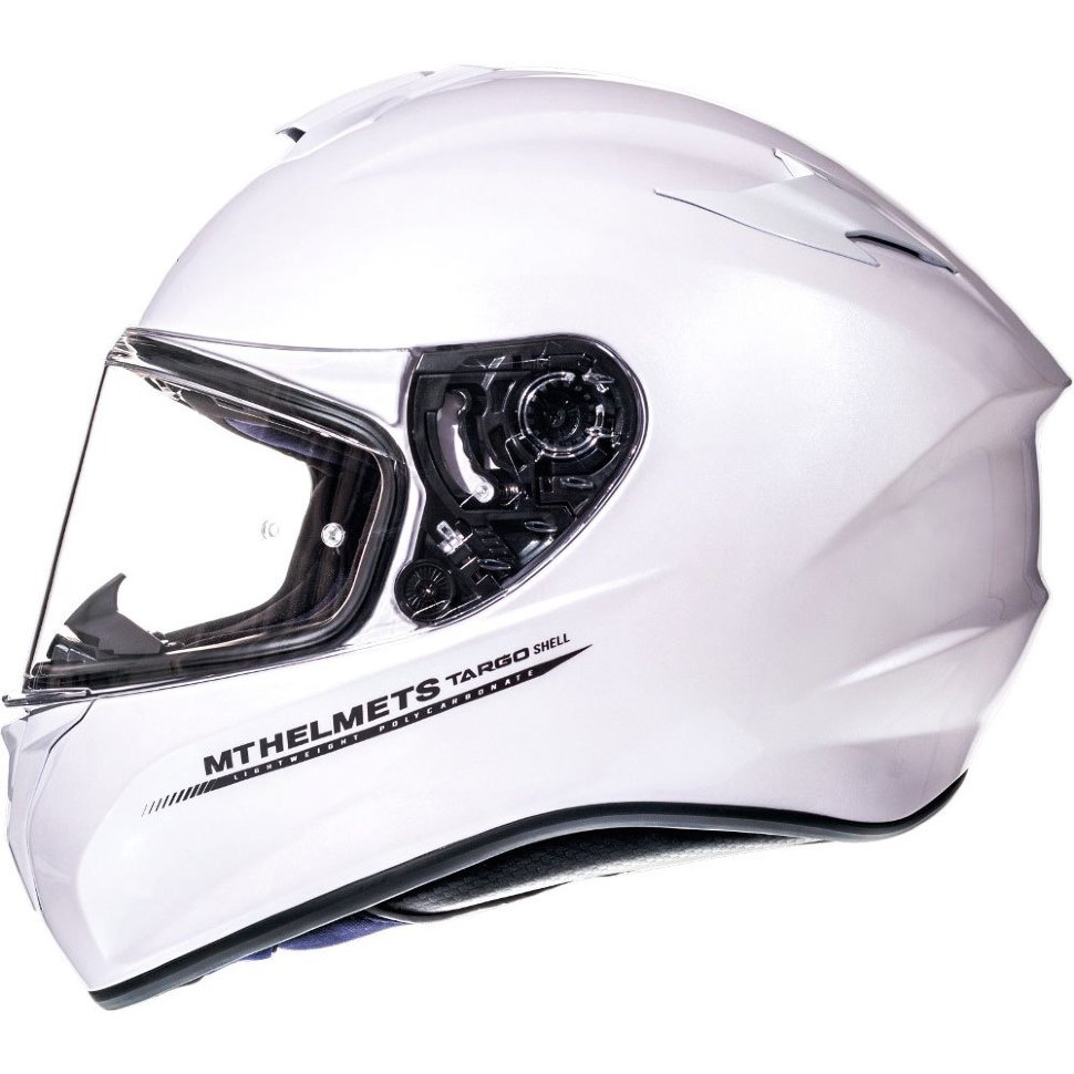 Мотошлем MT Helmets Targo Solid Gloss White