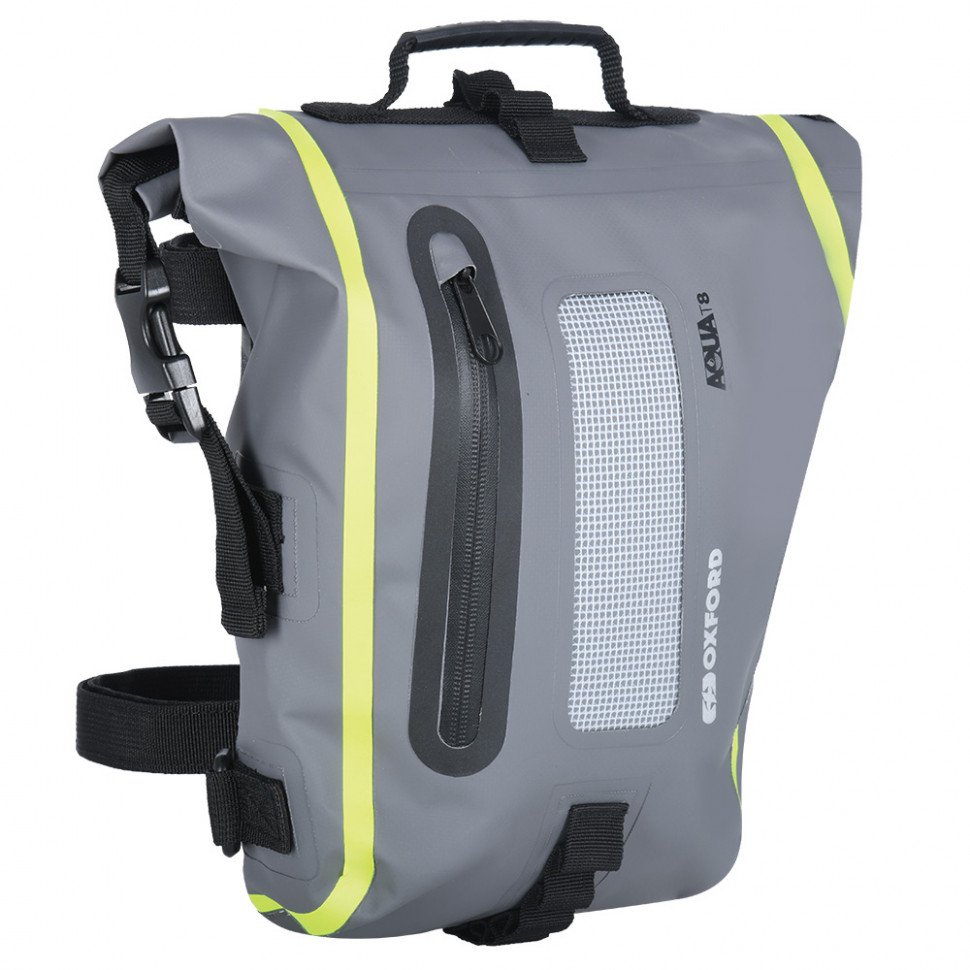 Мотосумка на хвост багажника Oxford Aqua T8 Tail Bag Black/Grey/Fluo (OL465)