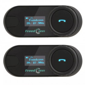 Мотогарнитура FreedConn T-COM-SC c FM радио и LCD экраном Dual Pack